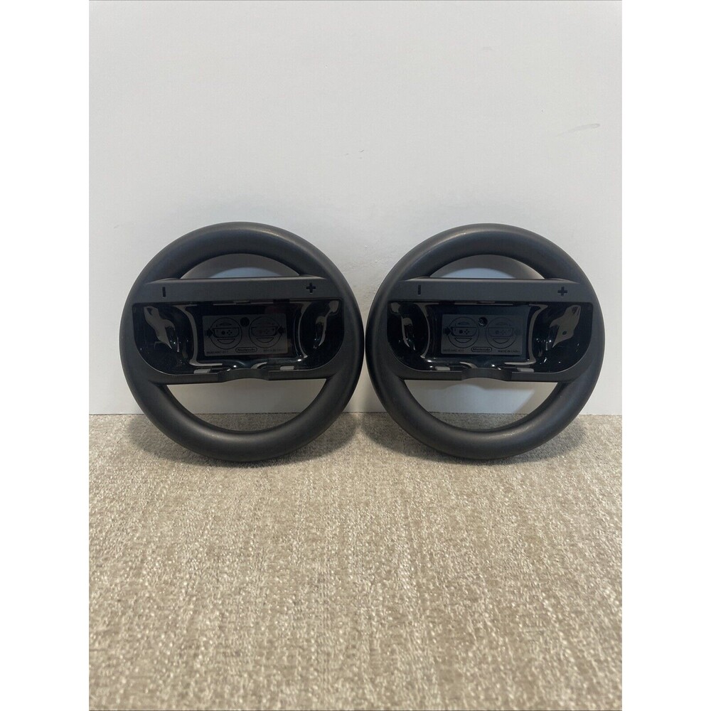 Nintendo Switch Steering Wheel Joy Con Holders Official Set Of 2 Black Racing